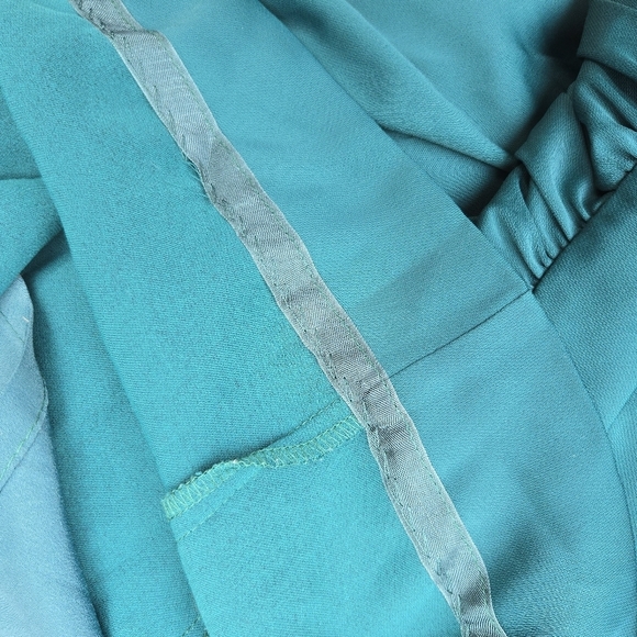 J Crew Drapey Spaghetti Strap Dress Green - Picture 5 of 9